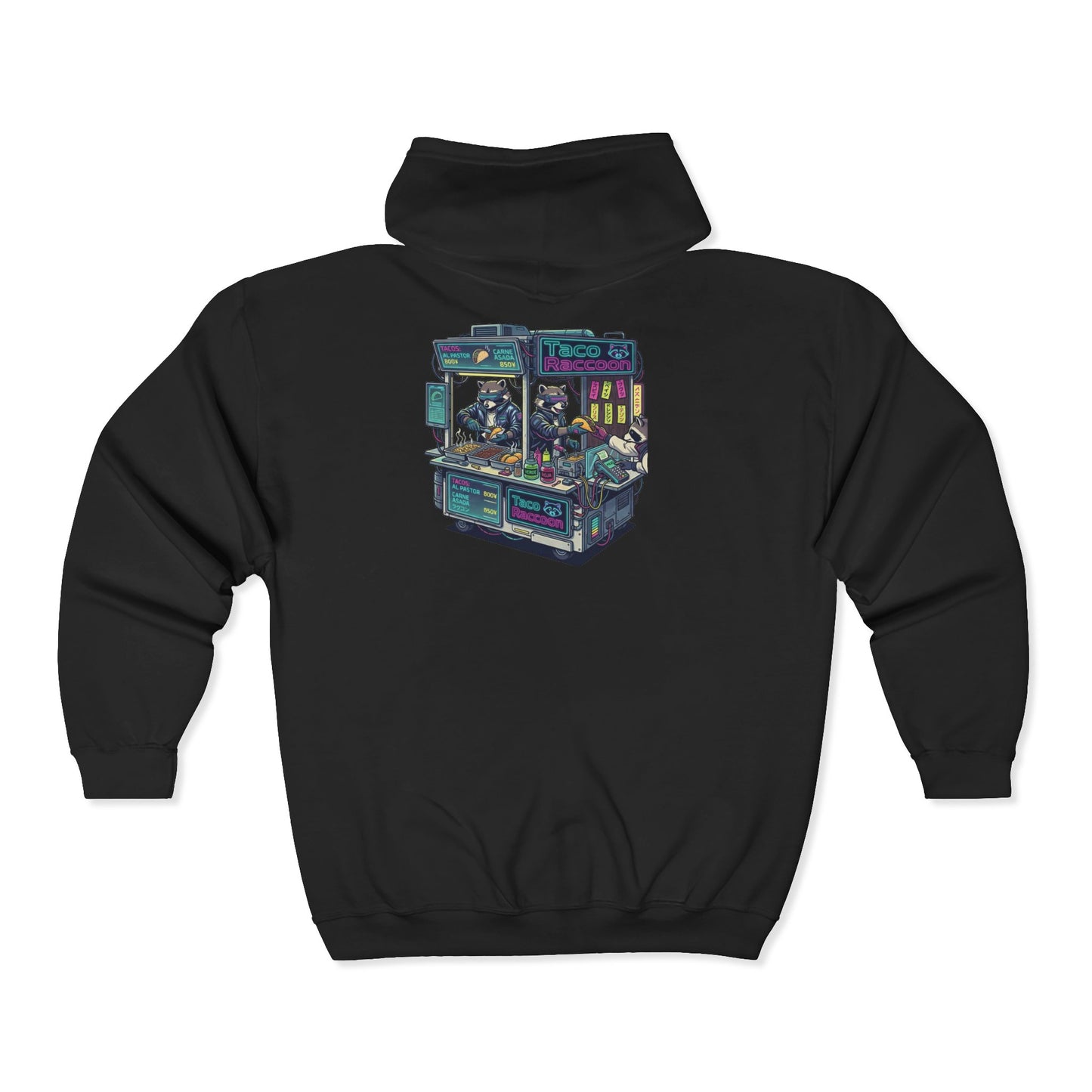 Cyberpunk taco shop Zip Hoodie