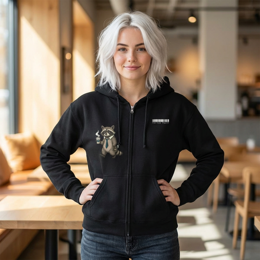 “Another Day, Another Cup of Survival”  Zip Hoodie