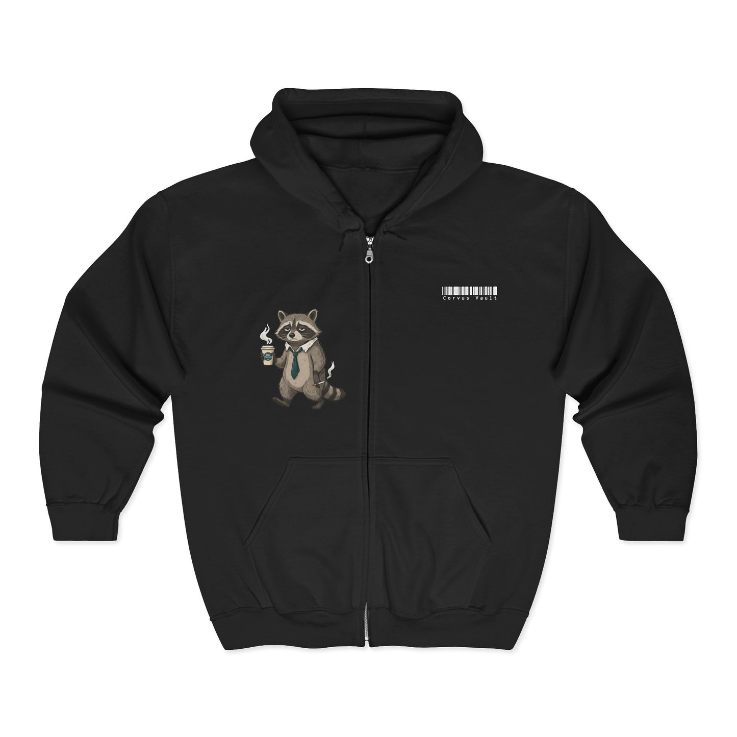“Another Day, Another Cup of Survival”  Zip Hoodie