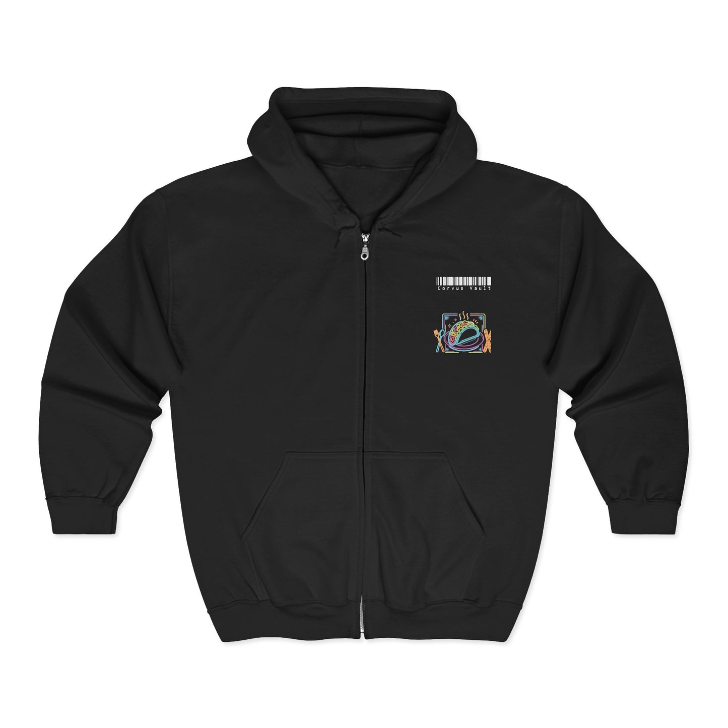 Cyberpunk taco shop Zip Hoodie