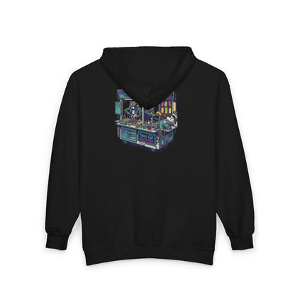 Cyberpunk taco shop Zip Hoodie