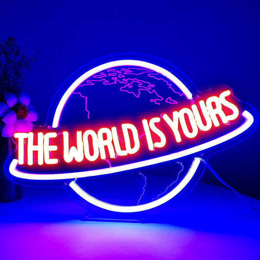 LED Neon Light The World Is Yours
